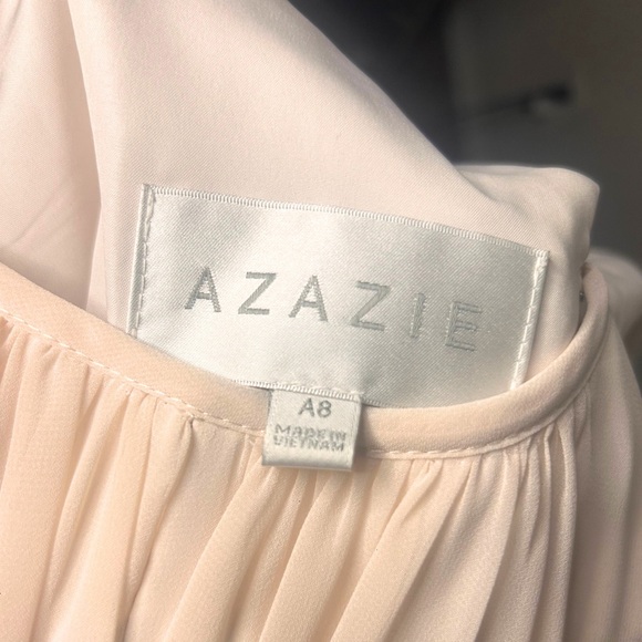 Azazie Bonnie Halter Dress Blushing Pink Size 8 - SEE DESCRIPTION - Picture 5 of 11
